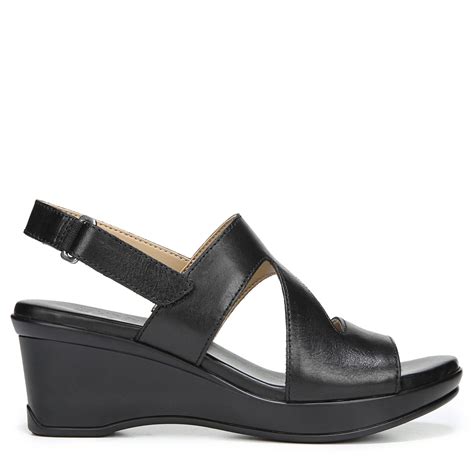 naturalizer black wedges